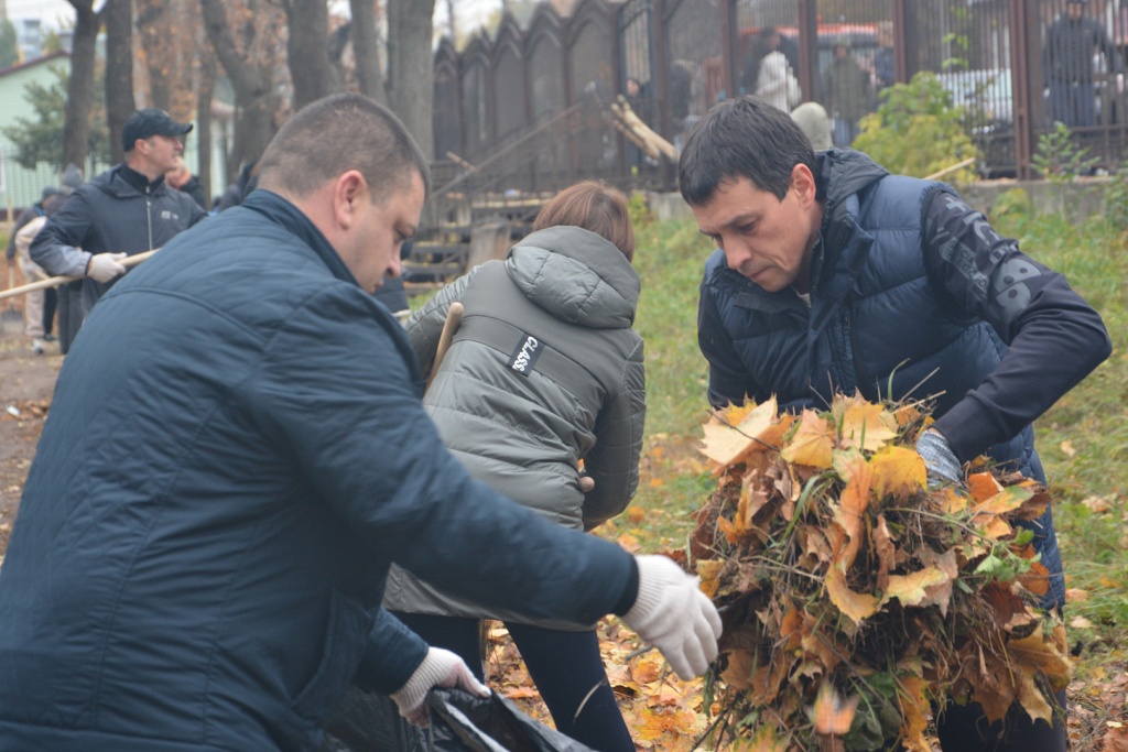 В Воронеже депутаты гордумы совместно с избирателями навели порядок во дворах и парках